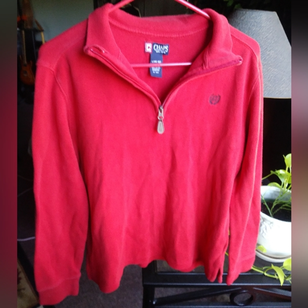 Chaps Red Pullover